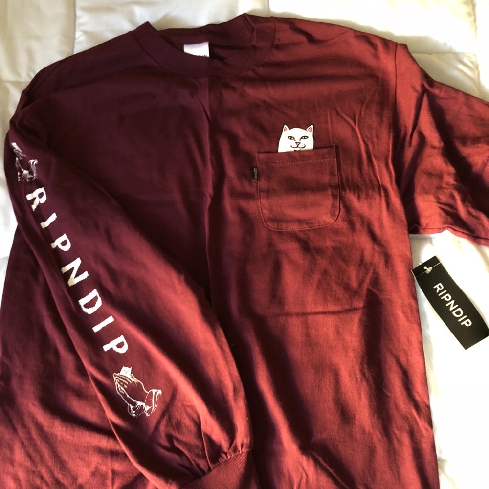Rip and dip long sleeve